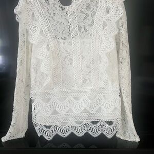 DO+BE White Lace Blouse